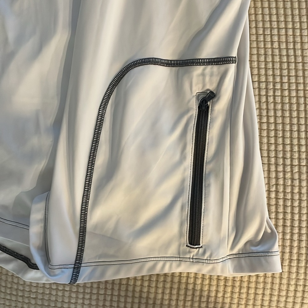 Patagonia Capilene Cool Daily Gray and White Hoody - Picture 6 of 8